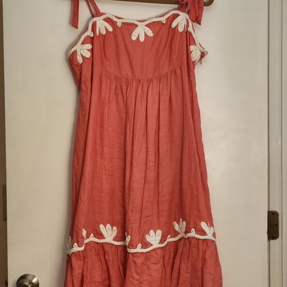 Lilly Pulitzer Cormick Embroidered Pink Sundress  Size 14